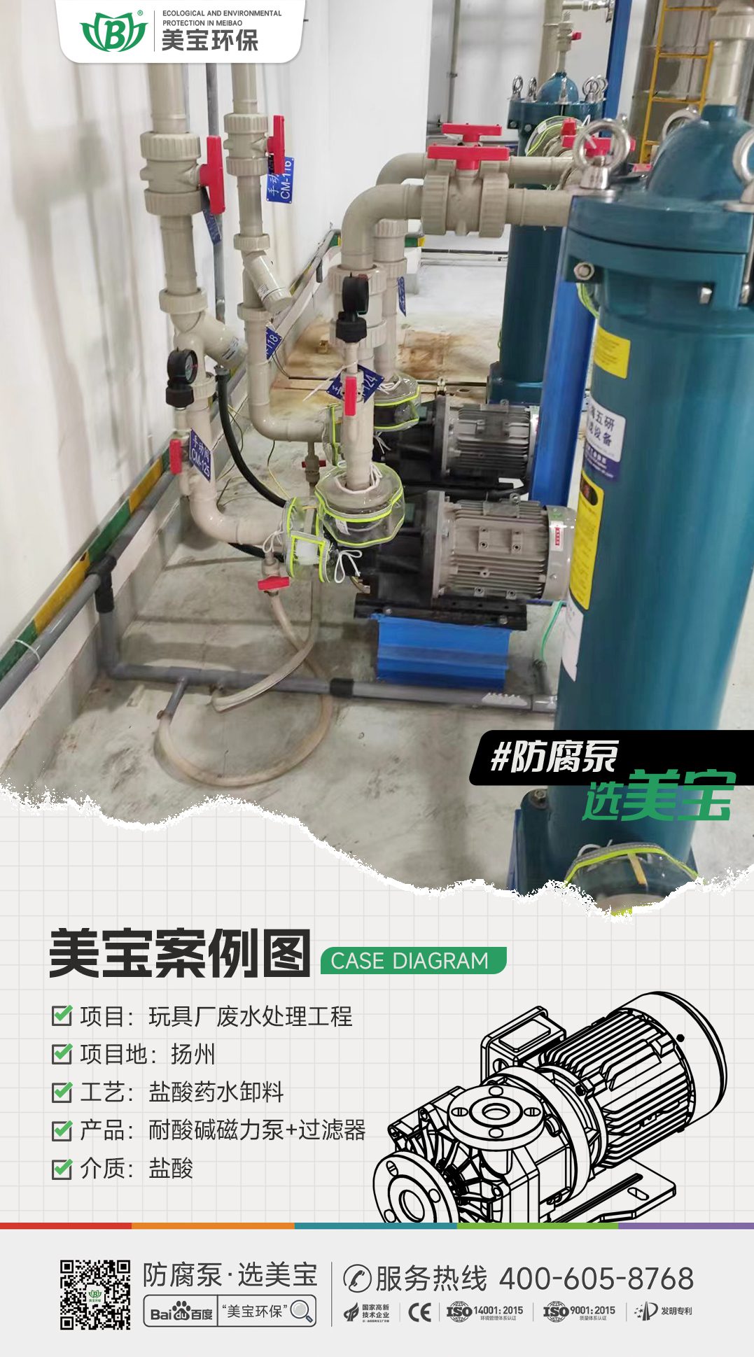 玩具廠鹽酸廢水處理用什么泵？